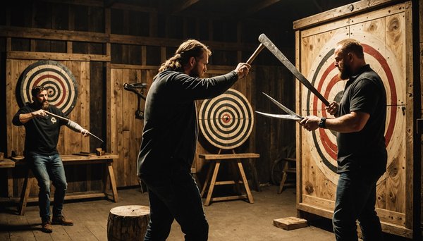 Frissons garantis à tarbes avec le lancer de hache au viking hache club